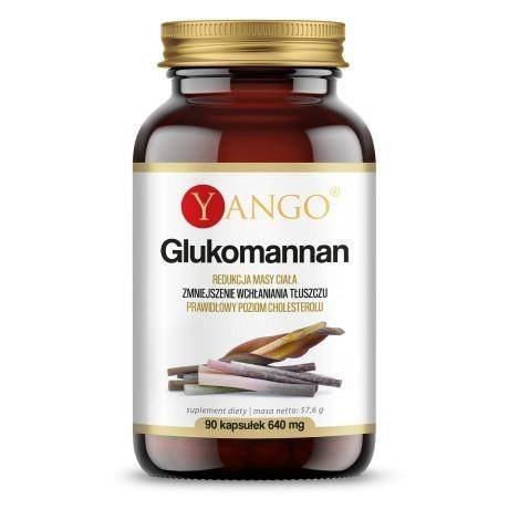 Suplement diety, Yango Glukomannan 640 mg 90 k naturalny błonnik Yango