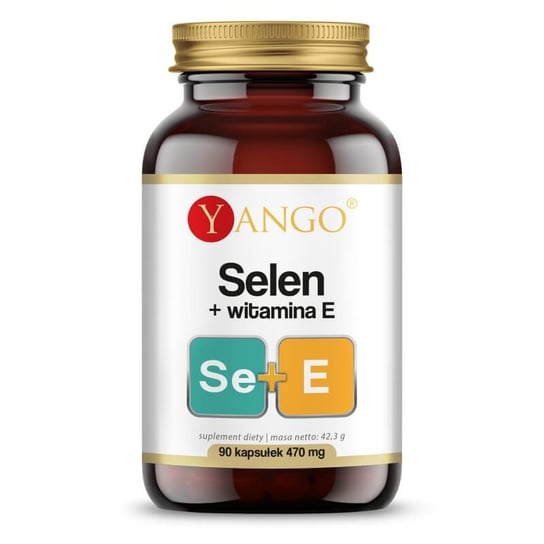Suplement diety, Yango, Selen + naturalna witamina E 470g, 90 kaps. Yango
