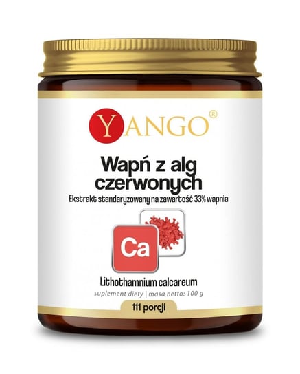 Suplement diety, Yango, Wapń Z Alg Czerwonych, 100 G Inna marka