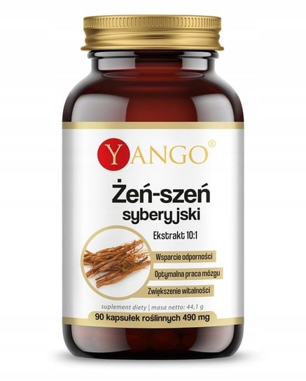 Suplement diety, Yango, Żeń-szeń syberyjski ekstrakt 10:1, 90 kaps. Yango