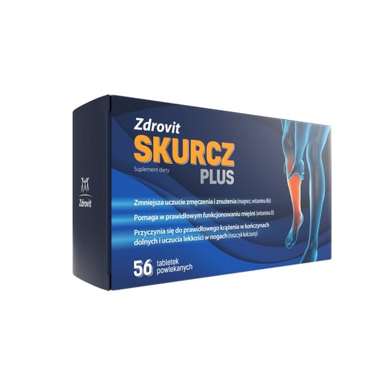 Suplement diety, Zdrovit, Skurcz Plus, 56 tabletek Natur Produkt