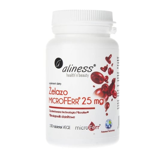 Suplement diety, Żelazo organiczne MicroFerr® MEDICALINE, 25 mg, 100 tabletek MedicaLine