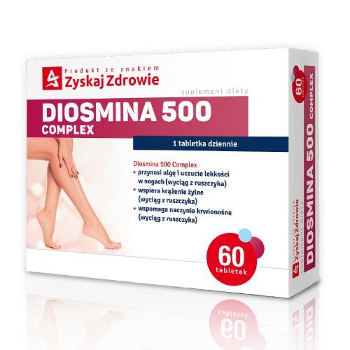 Suplement diety, Zyskaj Zdrowie, Diosmina 500 Complex, 60 Tabletek Zyskaj Zdrowie