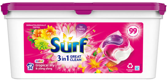 Surf Color Tropical Lily & Ylang Ylang Kapsułki do Prania 34szt Surf