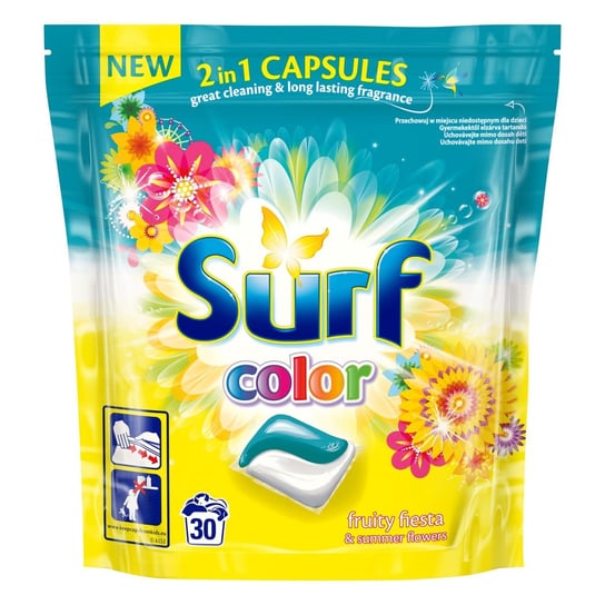 Surf, Kapsułki do prania kolorowych tkanin, Fruity Fiesta & Summer Flowers, 700 g Unilever