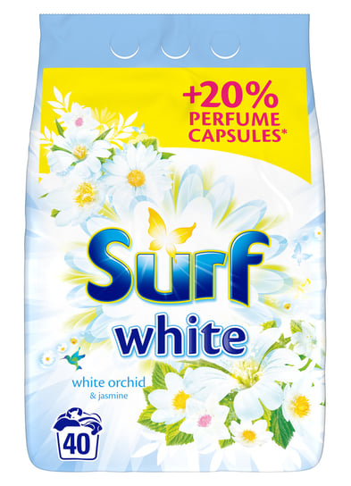 Surf, Proszek do prania białych tkanin, Biała orchidea i jaśmin, 2,6 kg Unilever