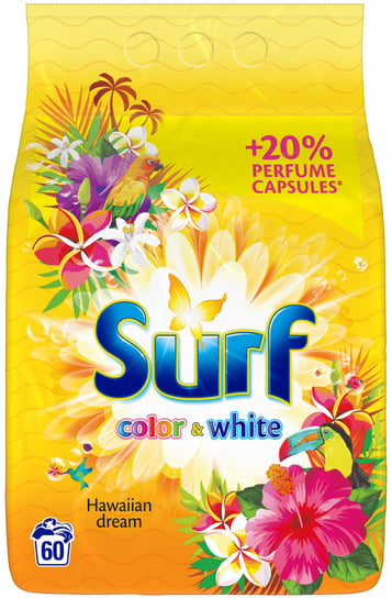 Surf, Proszek do prania kolorowych i białych tkanin, Hawajski sen, 3,9 kg Unilever