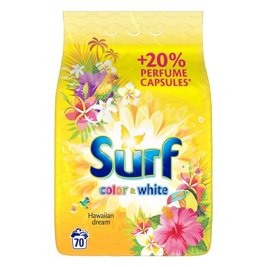 Surf, Proszek do prania kolorowych i białych tkanin, Hawajski sen, 4,55 kg Unilever