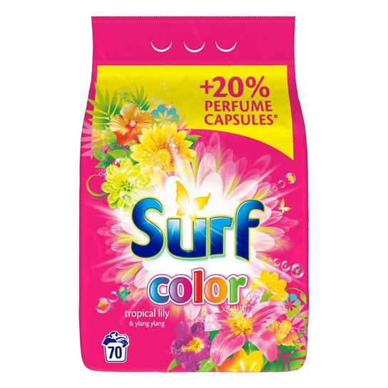 Surf, Proszek do prania kolorowych tkanin, Tropikalna lilia i Ylang Ylang, 4,55 kg Unilever