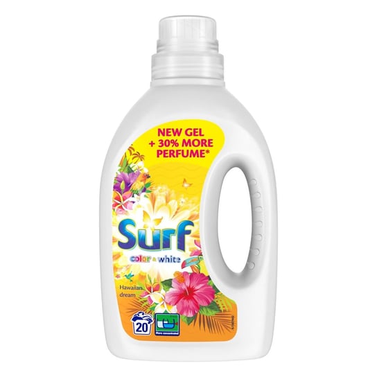 Surf, Żel do prania kolorowych i białych tkanin, Hawajski sen, 1 l Unilever