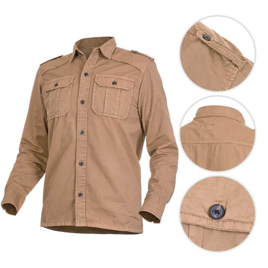 Surplus Koszula z Długim Rękawem M65 Basic Beżowa - L Surplus