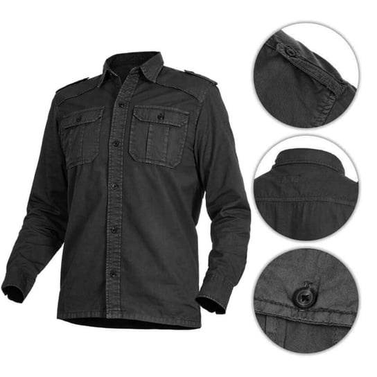 Surplus Koszula Z Długim Rękawem M65 Basic Czarna-L Surplus
