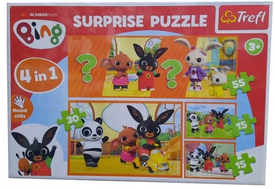 Surprise Puzzle KRÓLIK BING 4 w 1 TREFL 91863 Trefl