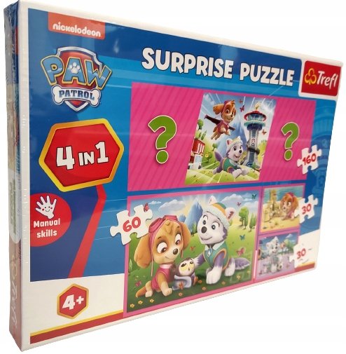 Surprise Puzzle PSI PATROL 4 w 1 TREFL 91901 Trefl