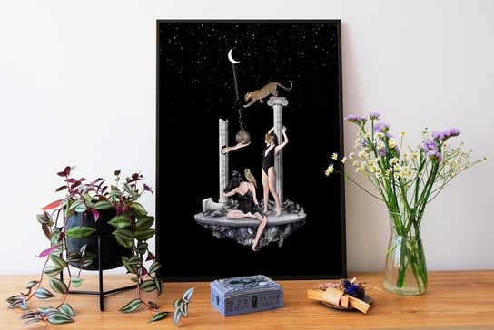 Surrealistyczny Plakat "Spirit Animals" Kolaż 50x70cm Inna marka
