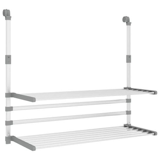 Suszarka balkonowa na pranie, 89x25x(60-95) cm, aluminium VMP