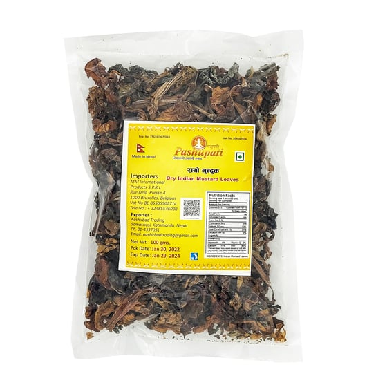 Suszone fermentowane Indyjskie liście gorczycy Pashupati 100g Inna marka