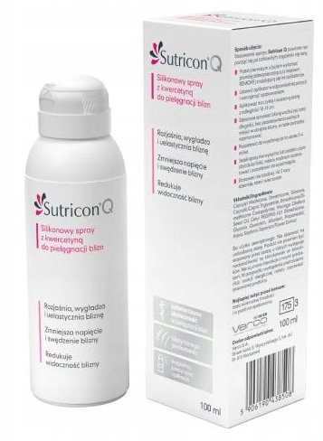 Sutricon Q, Silikonowy spray na blizny, 100 ml Verco