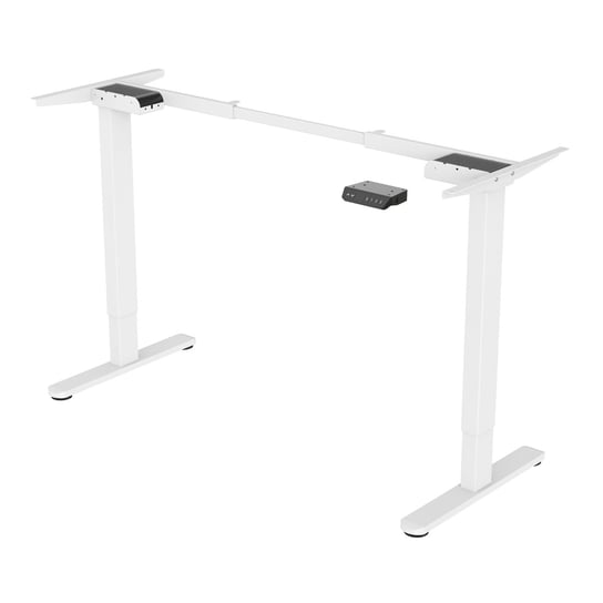 SVITA DOBON rama biurka elektryczna do blatu stołu regulowana wysokość nóg stołu funkcja pamięci podwójny silnik metal biały SVITA