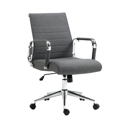 SVITA ELEGANCE COMFORT krzesło biurowe krzesło biurowe krzesło obrotowe krzesło gabinetowe pokrycie materiałowe ciemnoszare SVITA