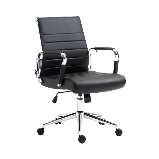 SVITA ELEGANCE COMFORT krzesło biurowe krzesło biurowe krzesło obrotowe krzesło wykonawcze sztuczna skóra czarny SVITA