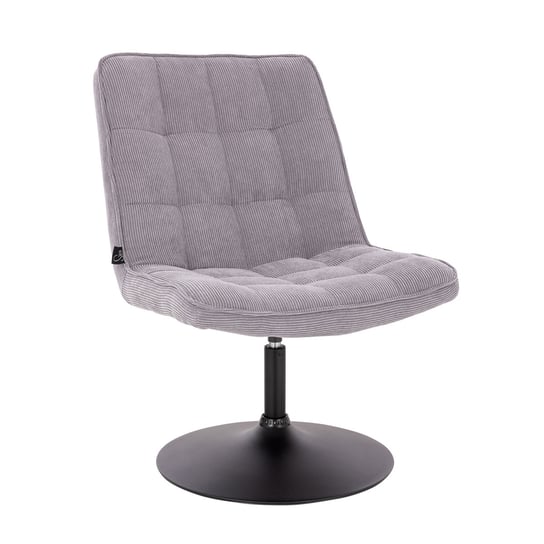 SVITA HENRY Krzesło wypoczynkowe Krzesło tapicerowane Krzesło obrotowe Krzesło do leżenia Cord Grey SVITA