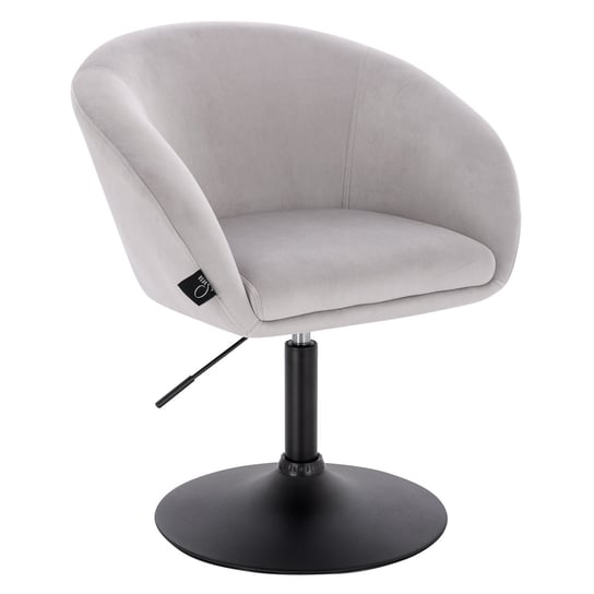 SVITA JAMAIKA Krzesło do salonu Krzesło koktajlowe Krzesło barowe Krzesło klubowe Krzesło tapicerowane Podstawa z podłokietnikami Velvet Grey SVITA