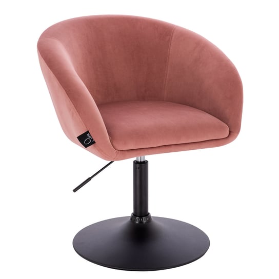 SVITA JAMAIKA Krzesło do salonu Krzesło koktajlowe Krzesło barowe Krzesło klubowe Krzesło tapicerowane Podstawa z podłokietnikami Velvet Old Pink SVITA