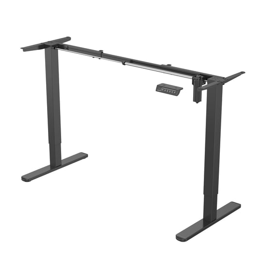 SVITA JIRI rama biurka elektryczna do blatu stołu regulowana wysokość nóg stołu funkcja pamięci metal czarny SVITA