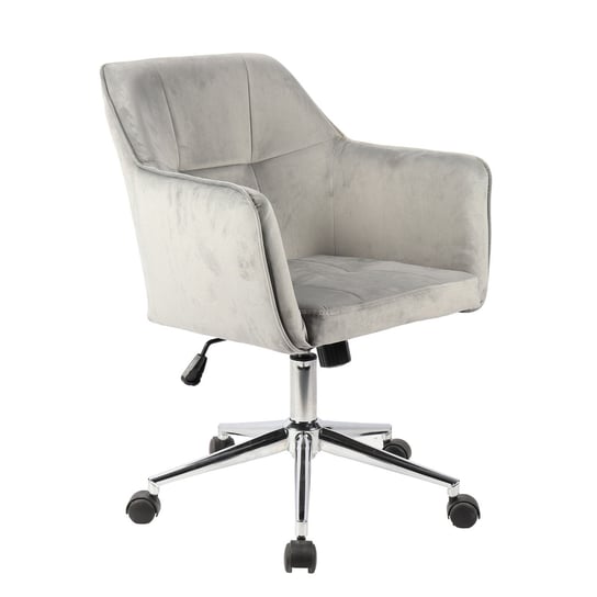 SVITA Krzesło biurowe JAKE Krzesło konferencyjne Krzesło obrotowe Krzesło biurowe Velvet Grey SVITA
