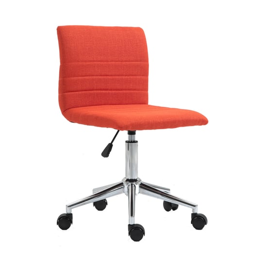 SVITA LINUS Krzesło do biurka Krzesło obrotowe dla dzieci + kółka Pokrowiec z tkaniny Czerwony SVITA
