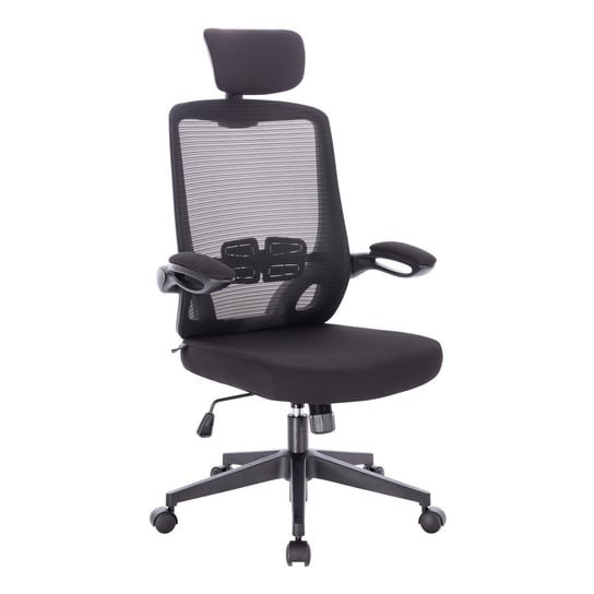 SVITA SAM Krzesło biurowe Ergonomiczne regulowane kółka Czarne SVITA