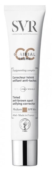 SVR Clairial CC Creme, krem korektor wyrównujący koloryt skóry ciemny, SPF50+, 40 ml Filorga