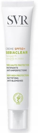 Svr Sebiaclear Creme Matujący Krem Ochronny Skóra Trądzikowa, Spf 50+, 40ml SVR
