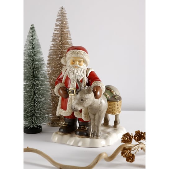 Św. Mikołaj z osiołkiem 24 cm Goebel