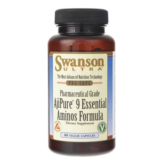 Swanson, AjiPure® 9 Essential Aminos Formula, Suplement diety, 60 kaps. Swanson