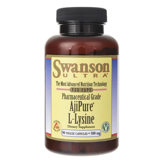 Swanson, Ajipure L-Lizyna, 500 mg, Suplement diety, 90 kaps. Swanson