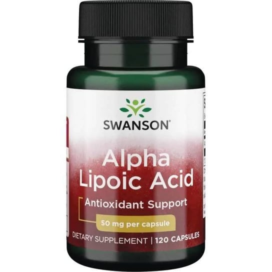 Swanson, Ala, Suplement diety z kwasem alfa liponowym 50 mg, 120 kaps. Swanson