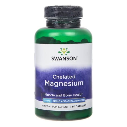 Swanson, Albion Chelat Magnezu, 133 mg, Suplement diety, 90 kaps. Swanson