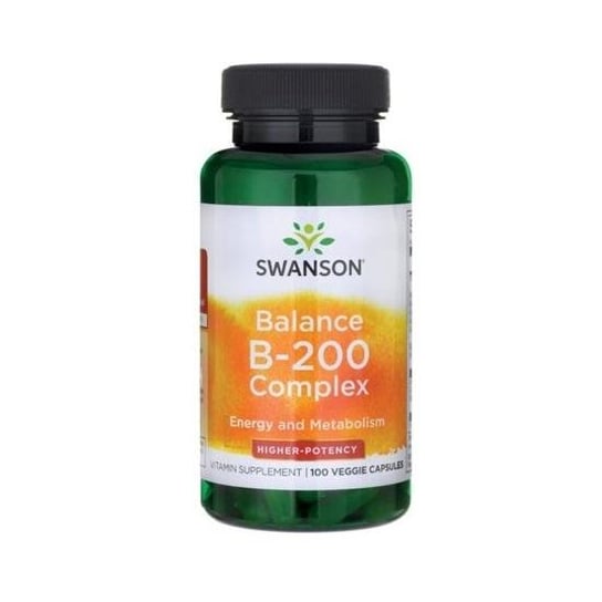 SWANSON, Balance B - 200,  Suplement diety, 100 kaps. Swanson