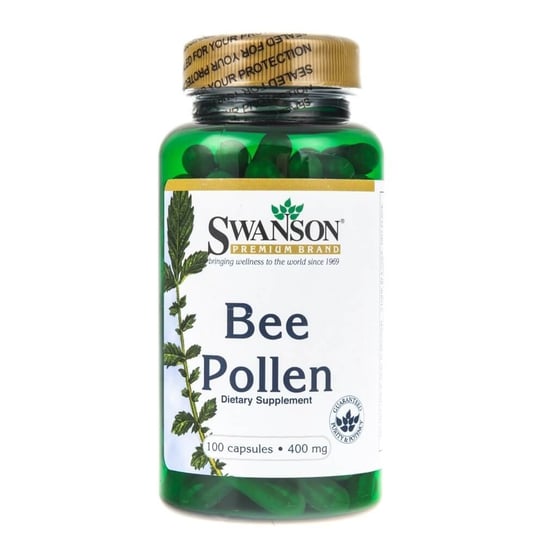 Swanson, Bee Pollen 400 mg,  Suplement diety, 100 kaps. Swanson