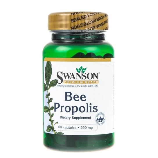 Swanson, Bee Propolis 550 mg, Suplement diety, 60 kaps. Swanson