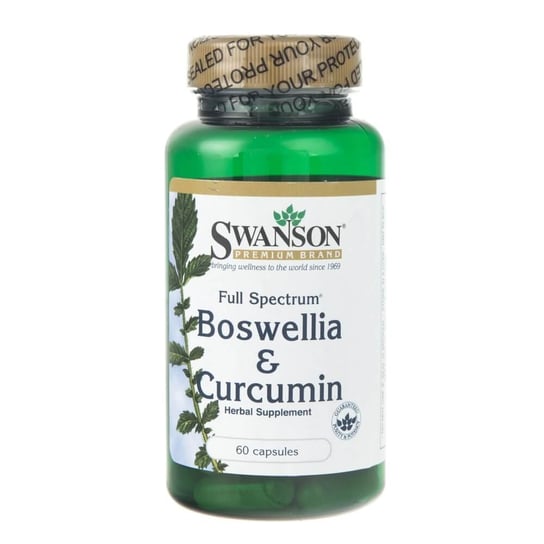 Swanson, Boswellia & Curcumin, Suplement diety, 60 kaps. Swanson