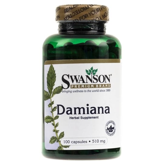 Swanson, Damiana, 510 mg,  Suplement diety, 100 kaps. Swanson