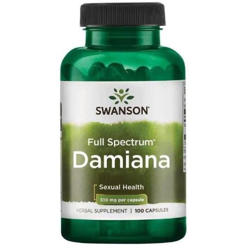 Swanson Damiana 510Mg -  Suplement diety, 100 kaps. Swanson