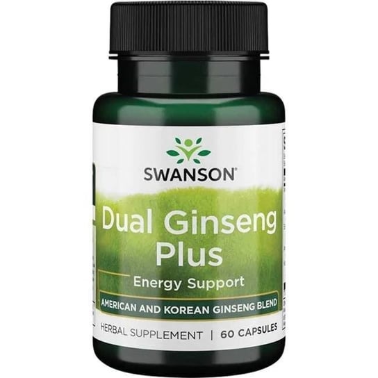 Swanson, Dual Ginseng Plus, Suplement diety, 60 kaps. Inna marka