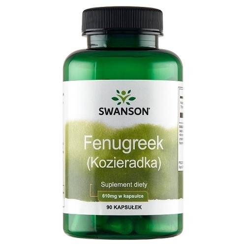 Swanson, Fenugreek Seed Kozieradka, Suplement diety, 90 kaps. Swanson