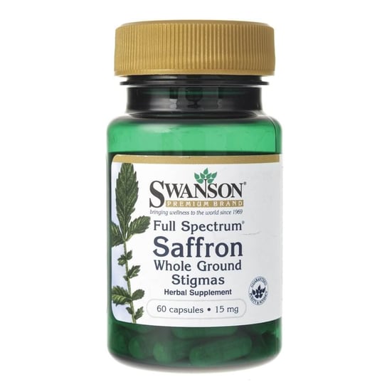 Swanson, Full Spectrum Szafran, 15 mg, Suplement diety, 60 kaps. Swanson