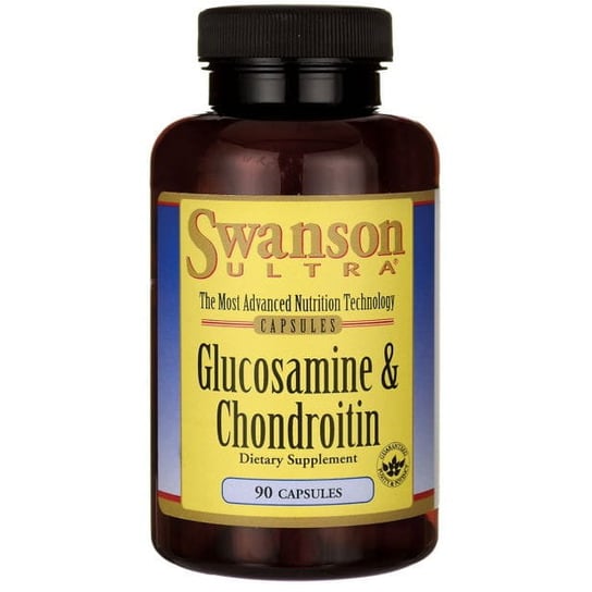 Swanson, Glukozamina z chondroityną 500mg/400mg glucosamine chondroitin, Suplement diety, 90 kaps. Swanson