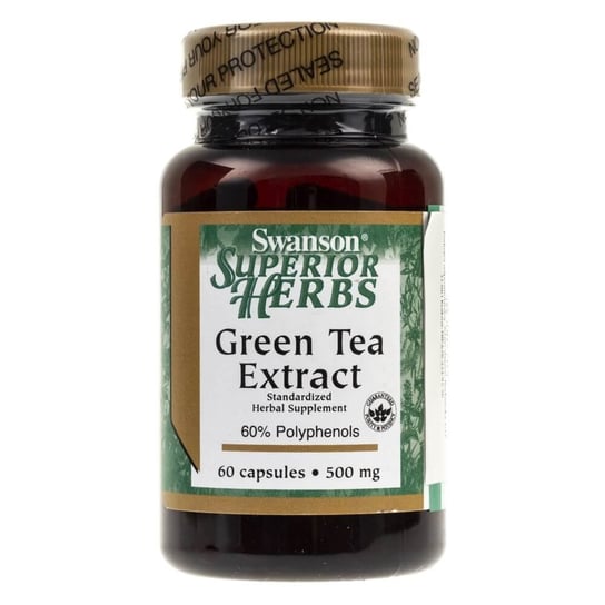 Swanson, Green Tea Extract, 500 mg, 60 kapsułek Sklep